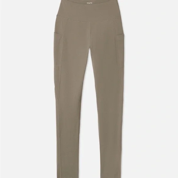 Mate the Label Organic Stretch Pocket Legging Medium Pebble - Picture 2 of 12